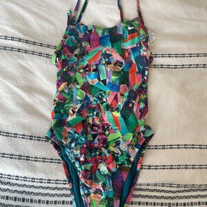 Nike multi color one piece swimwear 30/WMS4